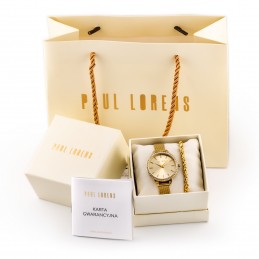 KOMPLET PREZENTOWY DAMSKI PAUL LORENS - Zegarek + bransoletka - (zg545e)KOMPLET PREZENTOWY DAMSKI PAUL LORENS - Zegarek + bransoletka - (zg545e)