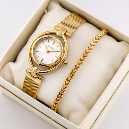 KOMPLET PREZENTOWY DAMSKI PAUL LORENS - Zegarek + bransoletka - (zg555f)KOMPLET PREZENTOWY DAMSKI PAUL LORENS - Zegarek + bransoletka - (zg555f)