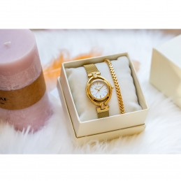 KOMPLET PREZENTOWY DAMSKI PAUL LORENS - Zegarek + bransoletka - (zg555f)KOMPLET PREZENTOWY DAMSKI PAUL LORENS - Zegarek + bransoletka - (zg555f)