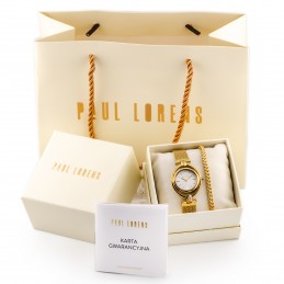 KOMPLET PREZENTOWY DAMSKI PAUL LORENS - Zegarek + bransoletka - (zg555f)KOMPLET PREZENTOWY DAMSKI PAUL LORENS - Zegarek + bransoletka - (zg555f)