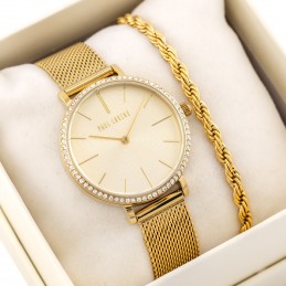 KOMPLET PREZENTOWY DAMSKI PAUL LORENS - Zegarek + bransoletka (zg553e)KOMPLET PREZENTOWY DAMSKI PAUL LORENS - Zegarek + bransoletka (zg553e)