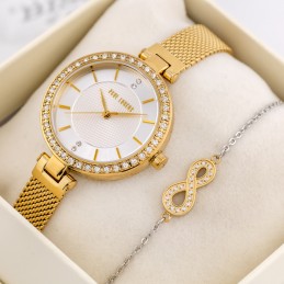 KOMPLET PREZENTOWY DAMSKI PAUL LORENS - Zegarek + bransoletka (zg546e)KOMPLET PREZENTOWY DAMSKI PAUL LORENS - Zegarek + bransoletka (zg546e)