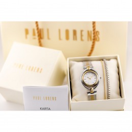 KOMPLET PREZENTOWY DAMSKI PAUL LORENS - Zegarek + bransoletka - (zg555e)KOMPLET PREZENTOWY DAMSKI PAUL LORENS - Zegarek + bransoletka - (zg555e)