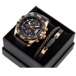 KOMPLET PREZENTOWY MĘSKI PAUL LORENS - Zegarek + Bransoletka (zg375f)KOMPLET PREZENTOWY MĘSKI PAUL LORENS - Zegarek + Bransoletka (zg375f)