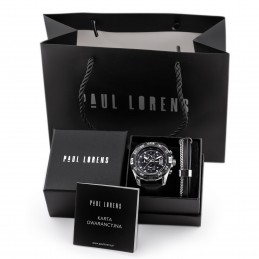 KOMPLET PREZENTOWY MĘSKI PAUL LORENS - Zegarek + Bransoletka (zg375e)KOMPLET PREZENTOWY MĘSKI PAUL LORENS - Zegarek + Bransoletka (zg375e)