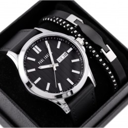 KOMPLET PREZENTOWY MĘSKI PAUL LORENS - Zegarek + Bransoletka  (zg374e)KOMPLET PREZENTOWY MĘSKI PAUL LORENS - Zegarek + Bransoletka  (zg374e)