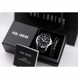 KOMPLET PREZENTOWY MĘSKI PAUL LORENS - Zegarek + Bransoletka  (zg374e)KOMPLET PREZENTOWY MĘSKI PAUL LORENS - Zegarek + Bransoletka  (zg374e)