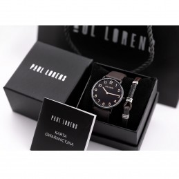 KOMPLET PREZENTOWY MĘSKI PAUL LORENS - Zegarek + Bransoletka (zg370f)KOMPLET PREZENTOWY MĘSKI PAUL LORENS - Zegarek + Bransoletka (zg370f)