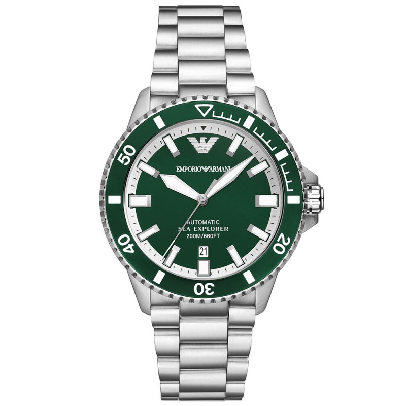 ZEGAREK MĘSKI EMPORIO ARMANI AR60080 Sea Explorer AUTOMATIC (zi110b) + BOX  ZEGAREK MĘSKI EMPORIO ARMANI AR60080 Sea Explorer AUTOMATIC (zi110b) + BOX