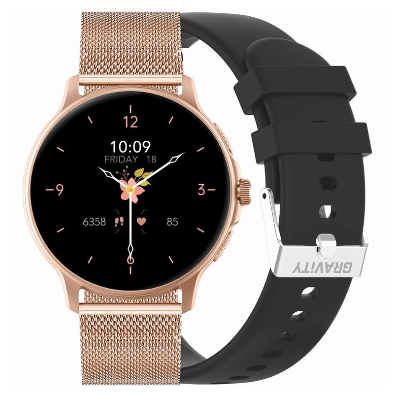 SMARTWATCH UNISEX GRAVITY GT12-4 - ROZMOWY BLUETOOTH, DODATKOWY PASEK (sg035d)  SMARTWATCH UNISEX GRAVITY GT12-4 - ROZMOWY BLUETOOTH, DODATKOWY PASEK (sg035d)