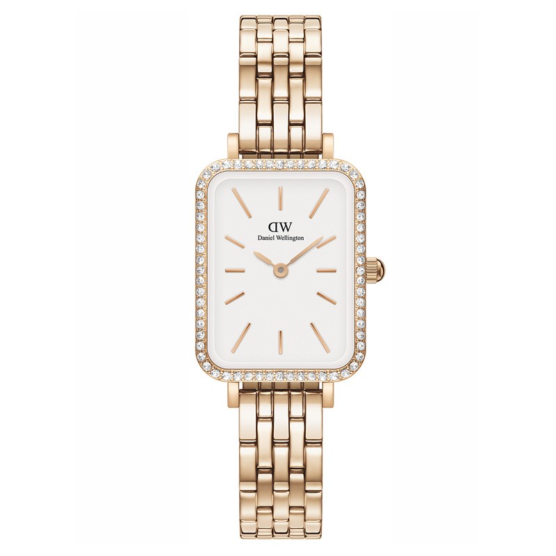 ZEGAREK DAMSKI DANIEL WELLINGTON Quadro Rose Gold DW00100672 + BOX (zw519h)  ZEGAREK DAMSKI DANIEL WELLINGTON Quadro Rose Gold DW00100672 + BOX (zw519h)