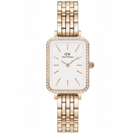 ZEGAREK DAMSKI DANIEL WELLINGTON Quadro Rose Gold DW00100672 + BOX (zw519h)