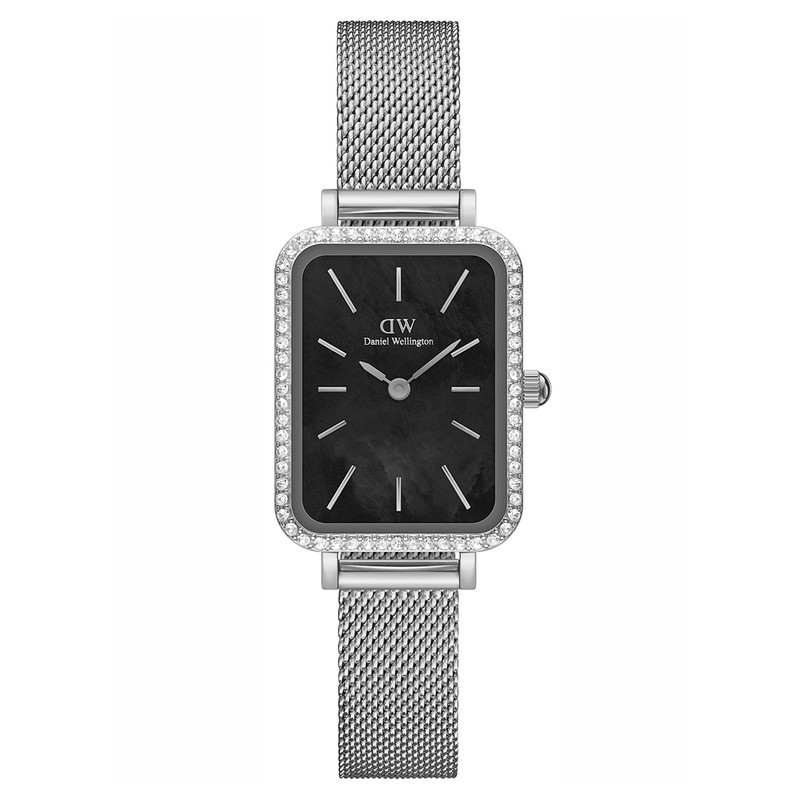 ZEGAREK DAMSKI DANIEL WELLINGTON Quadro Silver Mesh DW00100667 + BOX (zw519k)  ZEGAREK DAMSKI DANIEL WELLINGTON Quadro Silver Mesh DW00100667 + BOX (zw519k)