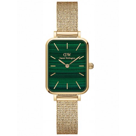 ZEGAREK DAMSKI DANIEL WELLINGTON Quadro Pressed Evergold Emerald 20mm DW00100561+ BOX (zw505m)