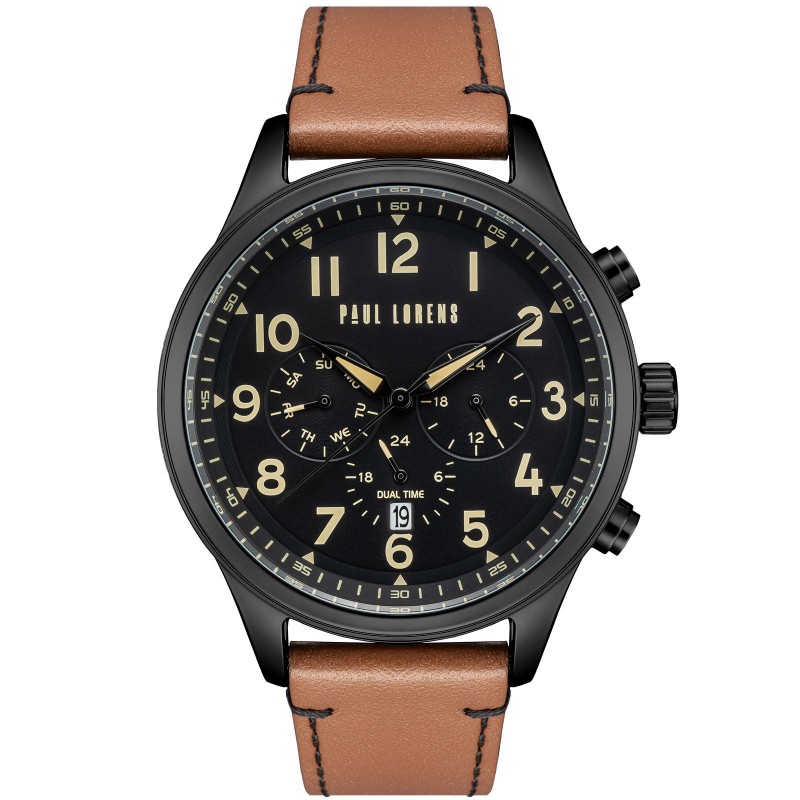 ZEGAREK MĘSKI PAUL LORENS - PL20011A-1B3 (zg378d) + BOX  ZEGAREK MĘSKI PAUL LORENS - PL20011A-1B3 (zg378d) + BOX