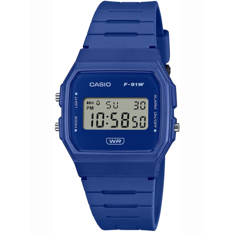 ZEGAREK MĘSKI CASIO F-91WB-2A1DF + BOX  ZEGAREK MĘSKI CASIO F-91WB-2A1DF + BOX
