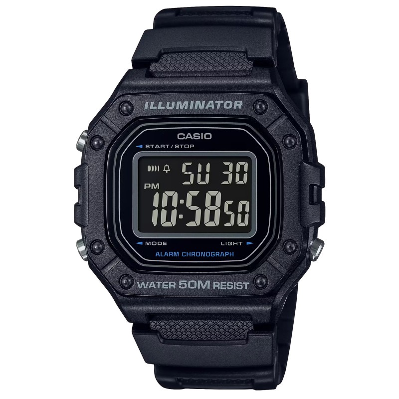 ZEGAREK MĘSKI CASIO W-218H-1B + BOX  ZEGAREK MĘSKI CASIO W-218H-1B + BOX