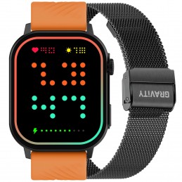 SMARTWATCH UNISEX GRAVITY GT15-2 - ROZMOWY BLUETOOTH, DODATKOWY PASEK (sg029b)SMARTWATCH UNISEX GRAVITY GT15-2 - ROZMOWY BLUETOOTH, DODATKOWY PASEK (sg029b)