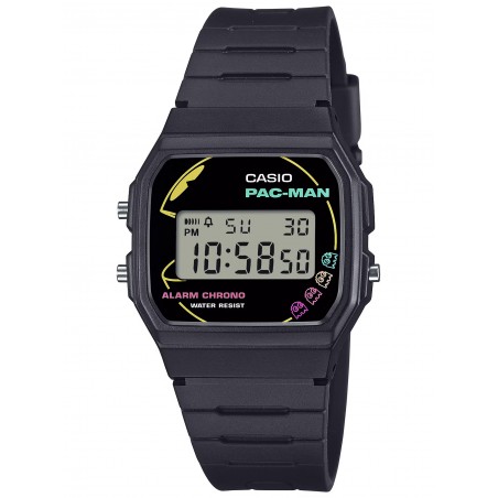 ZEGAREK MĘSKI CASIO F-91WPC-1ADR (zd086b) - PAC-MAN + BOX