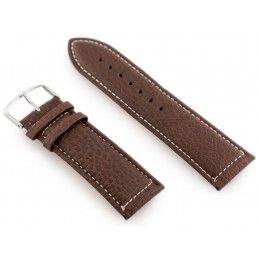 W71 leather watch strap - dark brown - 24mmPasek skórzany do zegarka W71 - ciemny brąz - 24mm