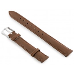 W83 leather watch strap - dark brown - 14mmPasek skórzany do zegarka W83 - ciemny brąz - 14mm