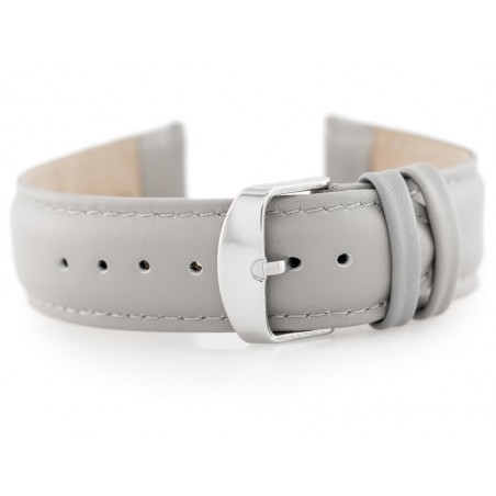 W83 leather watch strap - ash - 24mm