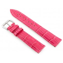 W64 leather watch strap - pink - 22mmPasek skórzany do zegarka W64 - różowy - 22mm