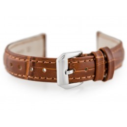 W64 leather watch strap - brown - 12mmPasek skórzany do zegarka W64 - brązowy - 12mm