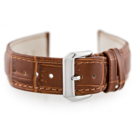 W64 leather watch strap - brown - 20mm