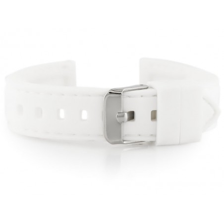 U20 rubber watch strap - white 20mm