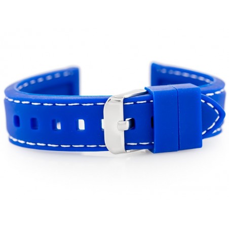U20 rubber watch strap - blue 18mm