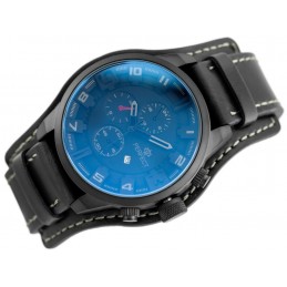 MEN'S WATCH PERFECT A177T - graphite washer (zp251b)ZEGAREK MĘSKI PERFECT A177T - grafitowy podkładka (zp251b)