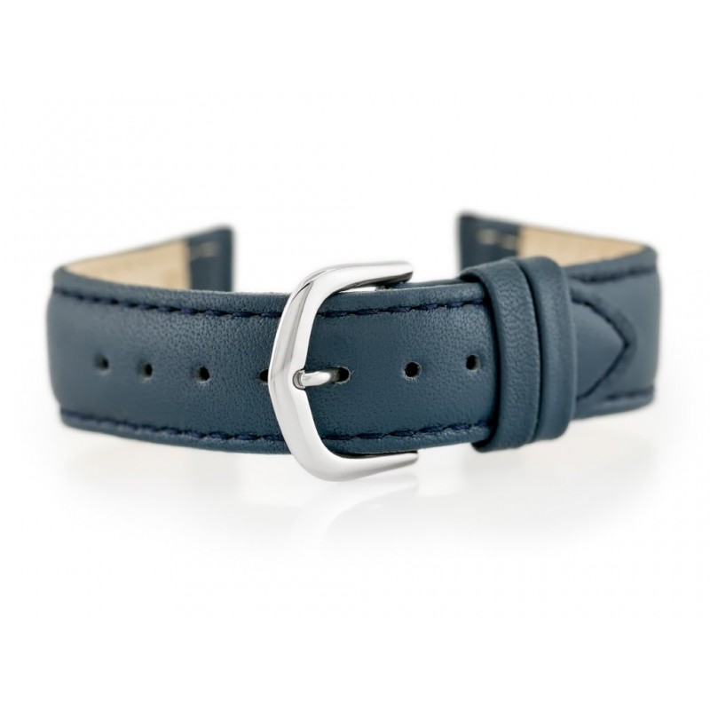 BISSET BS-106 leather watch strap - 18mm  Pasek skórzany do zegarka BISSET BS-106 - 18mm