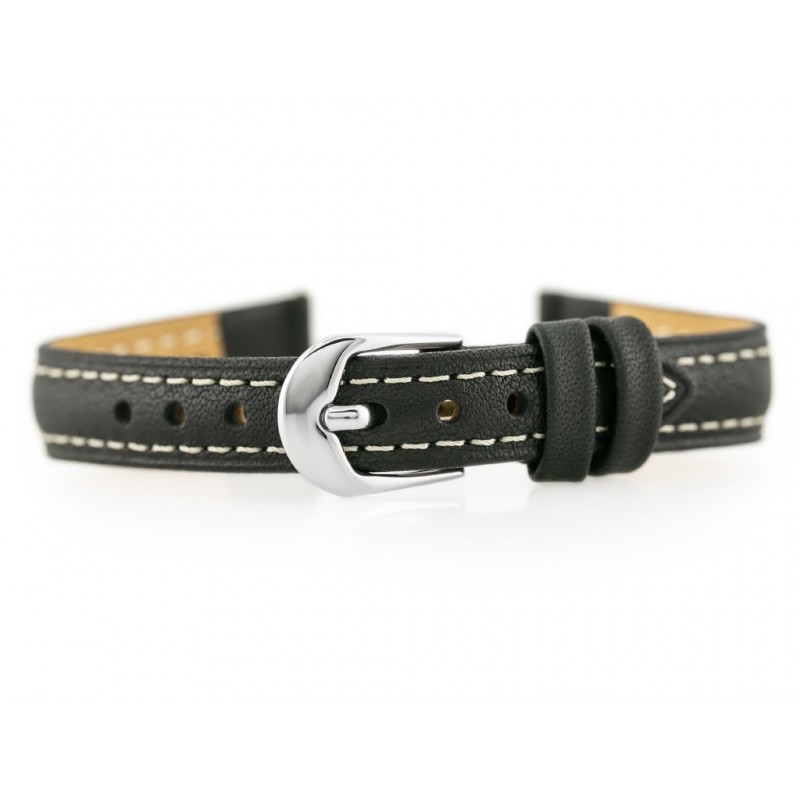 BISSET BS-158 leather watch strap - 12mm  Pasek skórzany do zegarka BISSET BS-158 - 12mm