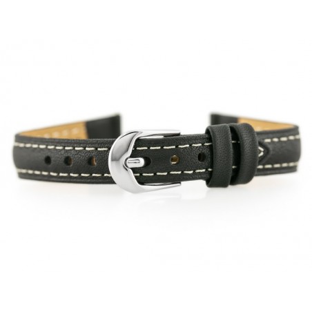 BISSET BS-158 leather watch strap - 12mm