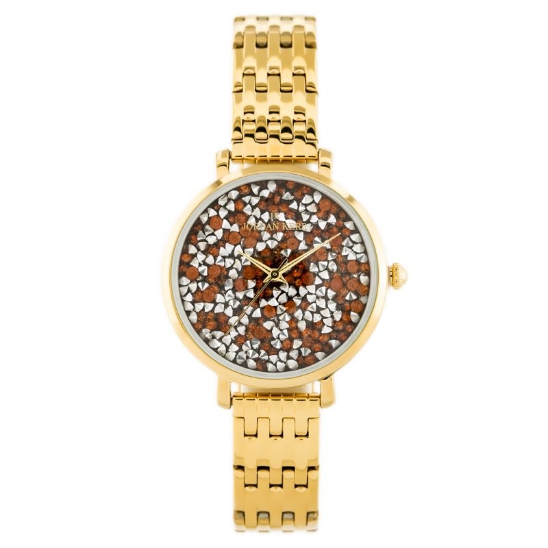 JORDAN KERR WOMEN'S WATCH - SS357 (zj926e) gold/orange  ZEGAREK DAMSKI JORDAN KERR - SS357 (zj926e) gold/orange