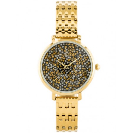 JORDAN KERR WOMEN'S WATCH - SS357 (zj926f) gold/graphite