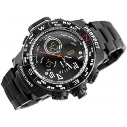 PERFECT MEN'S WATCH - A896 (zp260b) + BOXZEGAREK MĘSKI PERFECT - A896 (zp260b) - black