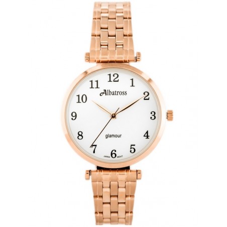 WOMEN'S WATCH ALBATROSS Glamour ABBB97 (za537c) rose gold/white
