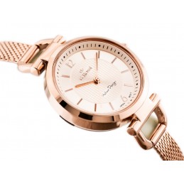 G. ROSSI WATCH - LESTI - 3652B (zg772f) - rose gold + BOXZEGAREK DAMSKI GINO ROSSI - LESTI - 3652B (zg772f) - rose gold + BOX