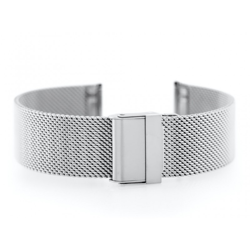 Pacific M6 bracelet - HQ mesh - silver 22mm  Bransoleta Pacific M6 - siatka HQ - srebrna 22mm