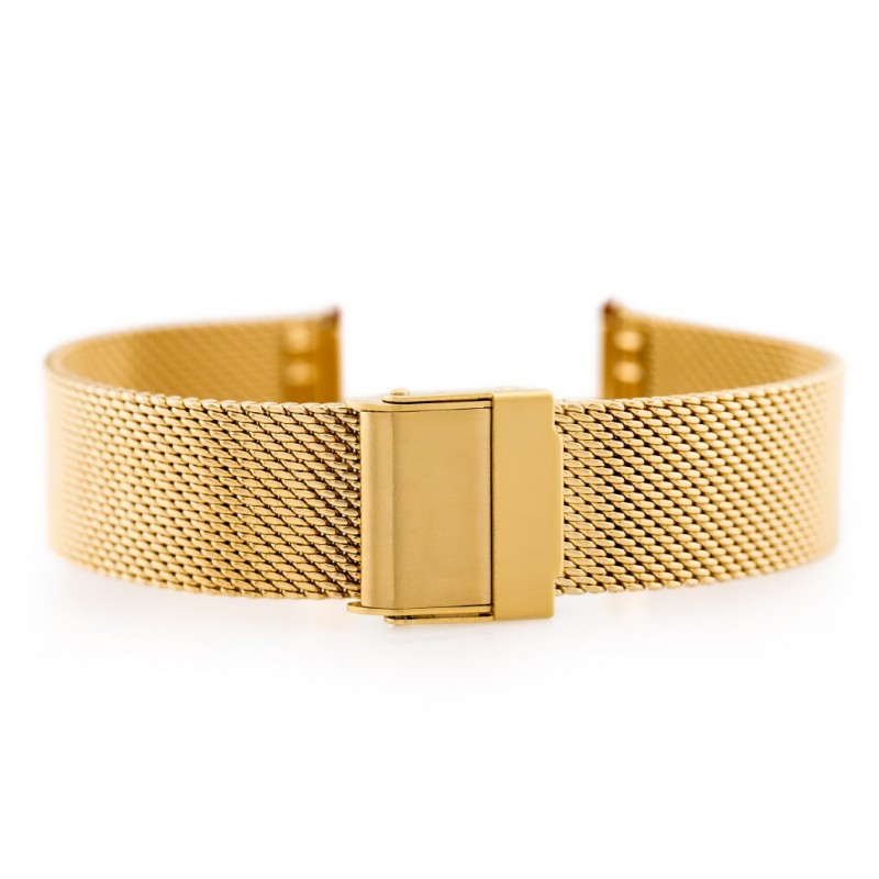 Pacific M6 bracelet - HQ mesh - gold 14mm  Bransoleta Pacific M6 - siatka HQ - złota 14mm