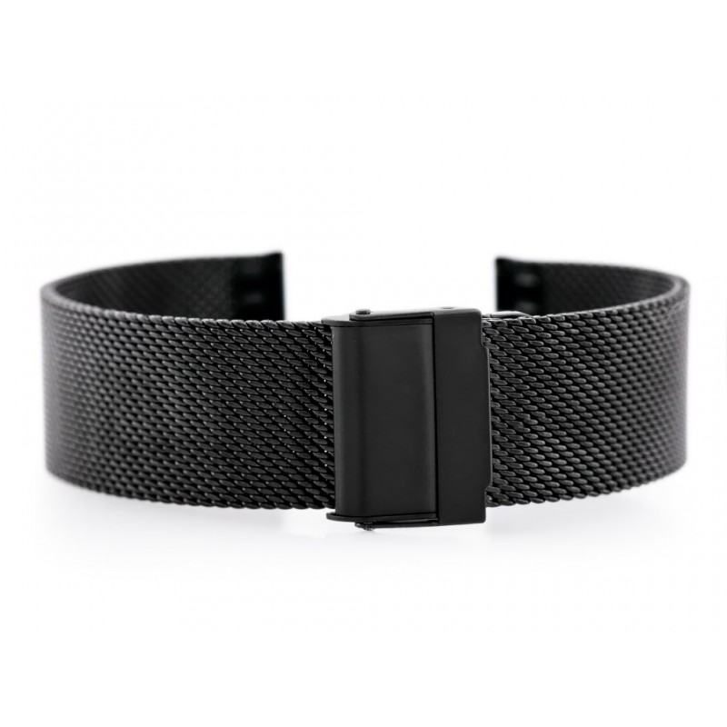 Pacific M6 bracelet - HQ mesh - black 20mm  Bransoleta Pacific M6 - siatka HQ - czarna 20mm