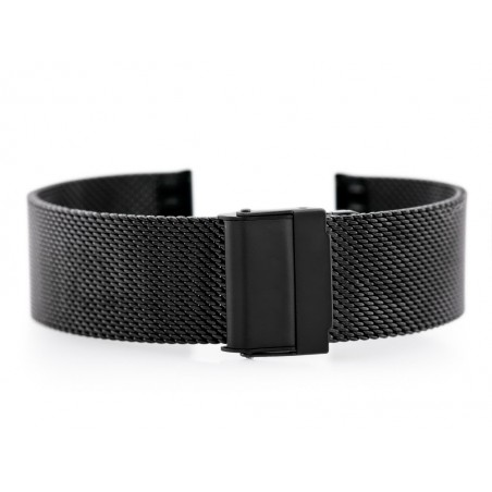 Pacific M6 bracelet - HQ mesh - black 20mm