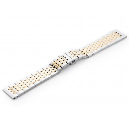 Pacific Model 4 bracelet - silver and gold 22mmBransoleta Pacific Model 4 - srebrno-złota 22mm