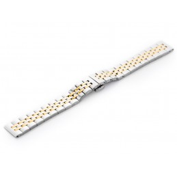 Pacific Model 4 bracelet - silver and gold 16mmBransoleta Pacific Model 4 - srebrno-złota 16mm