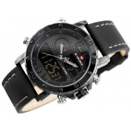 NAVIFORCE MEN'S WATCH - NF9134 (zn075b) + BOXZEGAREK MĘSKI NAVIFORCE - NF9134 (zn075b) - black + box