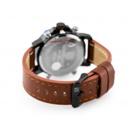 NAVIFORCE MEN'S WATCH - NF9134 (zn075e) + BOXZEGAREK MĘSKI NAVIFORCE - NF9134 (zn075e) - brown/orange + box