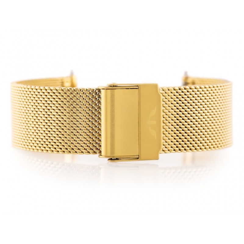 Bisset bracelet (bb009b) - gold 12mm  Bransoleta Bisset (bb009b) - złota 12mm