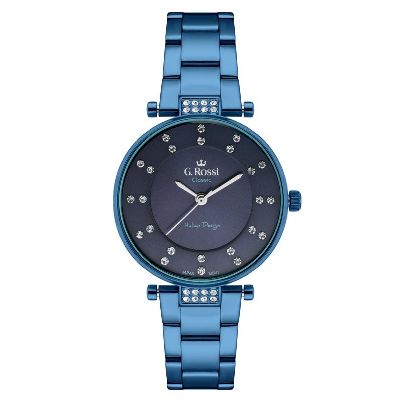 G. ROSSI WATCH - C5131B-6F1 (zg780e) blue + BOX  ZEGAREK DAMSKI GINO ROSSI - C5131B-6F1 (zg780e) blue + BOX